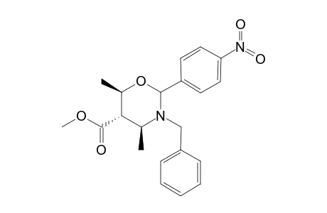 (4S,5S,6R)-3-benzyl-4,6-dimethyl-2-(4-nitrophenyl)-1,3-oxazinane-5-carboxylic acid methyl ester