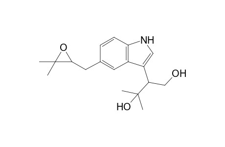 3-(1',3'-Dihydroxy-3'-methylbut-2'-yl)-5-(2",3"-epoxy-3"-methylbutyl)indole