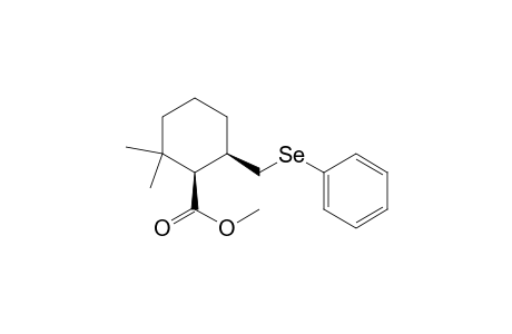 Cyclohexanecarboxylic acid, 2,2-dimethyl-6-[(phenylseleno)methyl]-, methyl ester, cis-(.+-.)-