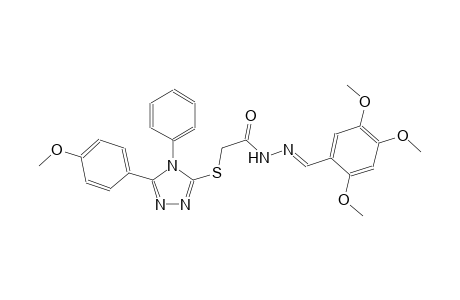 acetic acid, [[5-(4-methoxyphenyl)-4-phenyl-4H-1,2,4-triazol-3-yl]thio]-, 2-[(E)-(2,4,5-trimethoxyphenyl)methylidene]hydrazide