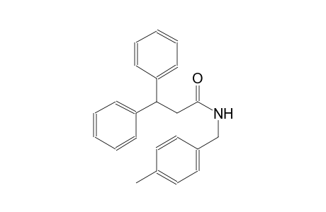 N-(4-methylbenzyl)-3,3-diphenylpropanamide