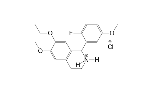 isoquinolinium, 6,7-diethoxy-1-(2-fluoro-5-methoxyphenyl)-1,2,3,4-tetrahydro-, chloride