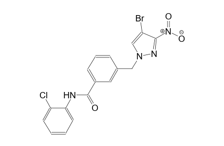 3-[(4-bromo-3-nitro-1H-pyrazol-1-yl)methyl]-N-(2-chlorophenyl)benzamide