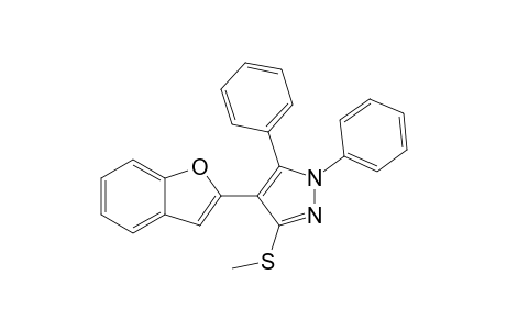 4-(Benzofuran-2-yl)-3-(methylthio)-1,5-diphenyl-1H-pyrazole