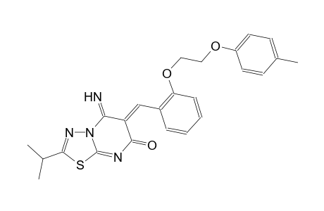 7H-[1,3,4]thiadiazolo[3,2-a]pyrimidin-7-one, 5,6-dihydro-5-imino-2-(1-methylethyl)-6-[[2-[2-(4-methylphenoxy)ethoxy]phenyl]methylene]-, (6Z)-
