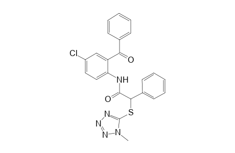 N-(2-benzoyl-4-chloro-phenyl)-2-(1-methyltetrazol-5-yl)sulfanyl-2-phenyl-acetamide
