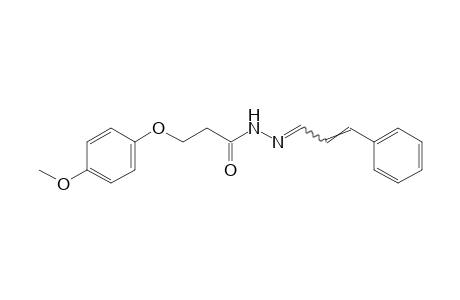 3-(p-methoxyphenoxy)propionic acid, cinnamylidenehydrazide