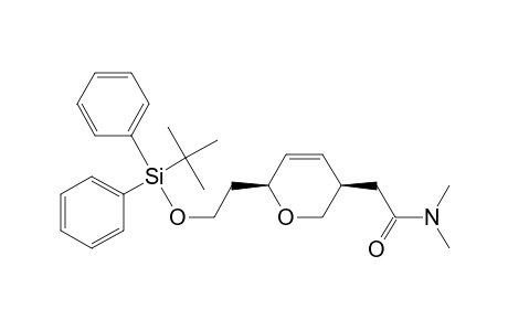 (2S-cis)-5,6-dihydro-N,N-dimethyl-2-[2-[[(1,1-dimethylethyl)diphenylsilyl]oxy]ethyl]-2H-pyran-5-acetamide