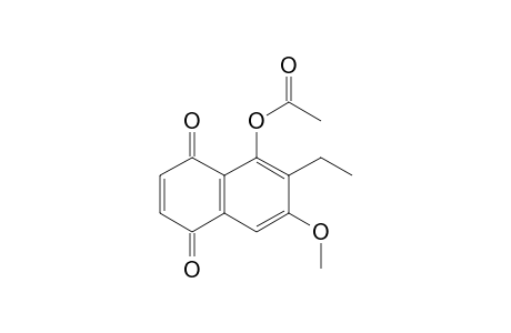 (2-ethyl-3-methoxy-5,8-dioxo-1-naphthyl) acetate