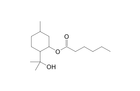 [2-(1-hydroxy-1-methyl-ethyl)-5-methyl-cyclohexyl] hexanoate (autogenerated)