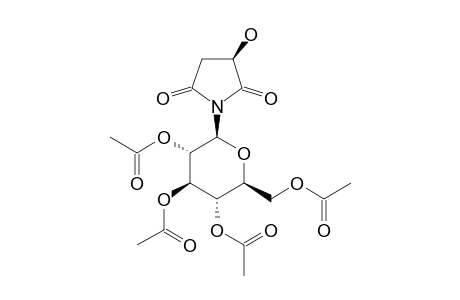 (3-S)-3-HYDROXY-3-METHYL-1-(3-S)-3-HYDROXY-1-(2,3,4,6-TETRA-O-ACETYL-BETA-D-GLUCOPYRANOSYL)-PYRROLIDIN-2,5-DIONE