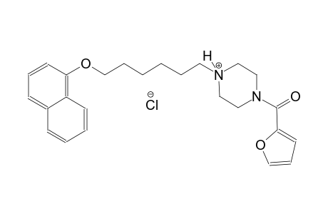 1-(2-furoyl)-4-[6-(1-naphthyloxy)hexyl]piperazin-4-ium chloride
