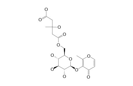 LICOAGROSIDE-B;MALTOL-3-O-[6-O-(3-HYDROXY-3-METHYLGLUTAROYL)]-BETA-D-GLUCOPYRANOSIDE