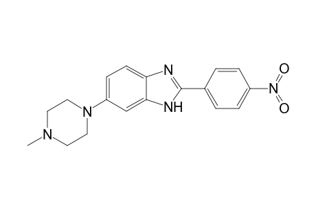 5-(4-Methyl-1-piperazinyl)-2-(4-nitrophenyl)-1H-benzimidazole
