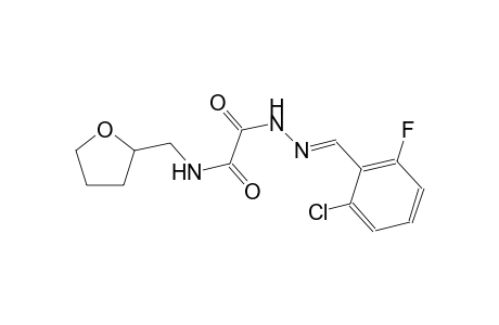 N'-[(E)-(2-chloranyl-6-fluoranyl-phenyl)methylideneamino]-N-(oxolan-2-ylmethyl)ethanediamide