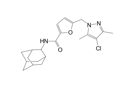 N-(2-adamantyl)-5-[(4-chloro-3,5-dimethyl-1H-pyrazol-1-yl)methyl]-2-furamide