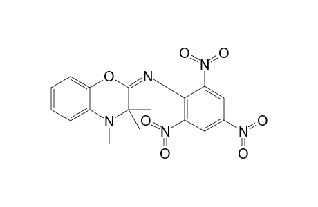 2H-1,4-Benzoxazinimine, 3,4-dihydro-3,3,4-trimethyl-N-(2,4,6-trinitrophenyl)-