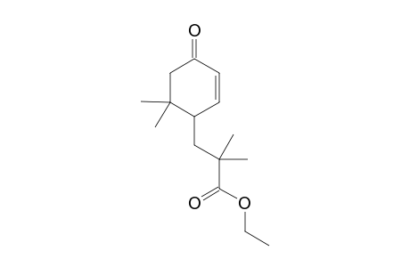 4-(2-Carbothoxy-2,2-dimethyl-ethyl)-5,5-dimethyl-cyclohex-3-ene-1-one