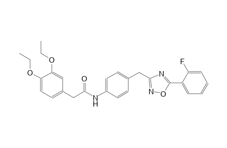 benzeneacetamide, 3,4-diethoxy-N-[4-[[5-(2-fluorophenyl)-1,2,4-oxadiazol-3-yl]methyl]phenyl]-