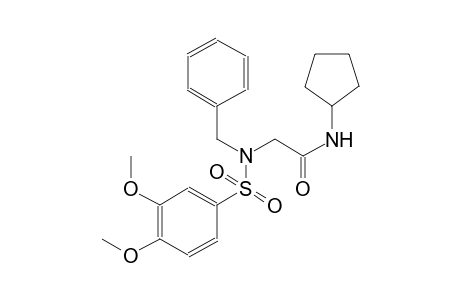 acetamide, N-cyclopentyl-2-[[(3,4-dimethoxyphenyl)sulfonyl](phenylmethyl)amino]-