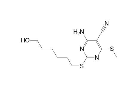 4-Amino-2-[(6'-hydroxyhexyl)thio]-6-(methylthio)pyrimidine-5-carbonitrile