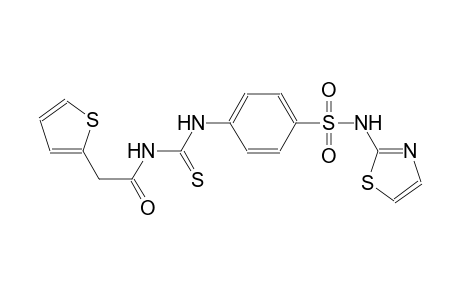 N-(1,3-thiazol-2-yl)-4-({[(2-thienylacetyl)amino]carbothioyl}amino)benzenesulfonamide