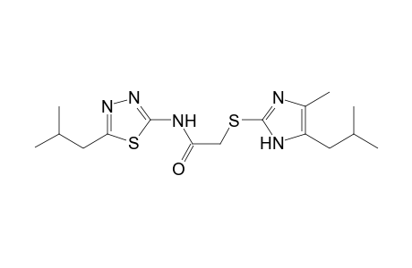 Acetamide, 2-[[4-methyl-5-(2-methylpropyl)-1H-imidazol-2-yl]thio]-N-[5-(2-methylpropyl)-1,3,4-thiadiazol-2-yl]-