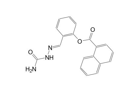 2-{(E)-[2-(aminocarbonyl)hydrazono]methyl}phenyl 1-naphthoate