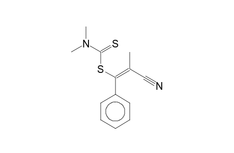 Dimethyldithiocarbamic acid, S-(2-cyano-2-methyl-1-phenyl)vinyl ester