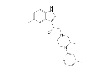 1-(5-fluoro-1H-indol-3-yl)-2-[3-methyl-4-(3-methylphenyl)-1-piperazinyl]ethanone