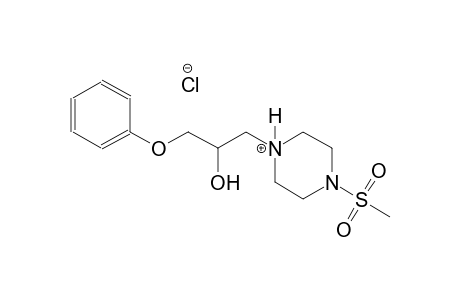1-(2-hydroxy-3-phenoxypropyl)-4-(methylsulfonyl)piperazin-1-ium chloride