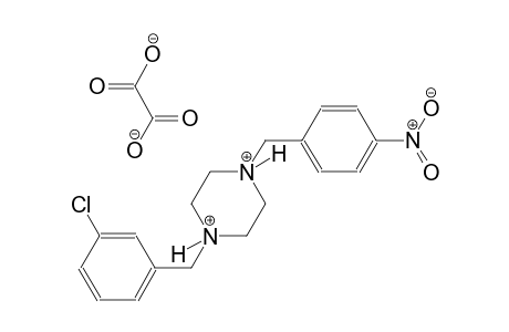 1-(3-chlorobenzyl)-4-(4-nitrobenzyl)piperazinediium oxalate