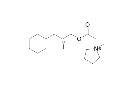 pyrrolidinium, 1-[2-(3-cyclohexylpropoxy)-2-oxoethyl]-1-methyl-,iodide