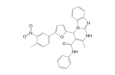 2-Methyl-4-[5-(4-methyl-3-nitro-phenyl)furan-2-yl]-N-phenyl-1,4-dihydropyrimido[1,2-a]benzimidazole-3-carboxamide