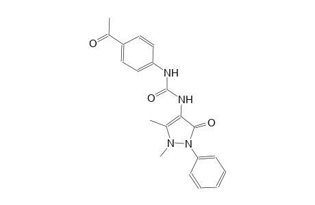 urea, N-(4-acetylphenyl)-N'-(2,3-dihydro-1,5-dimethyl-3-oxo-2-phenyl-1H-pyrazol-4-yl)-