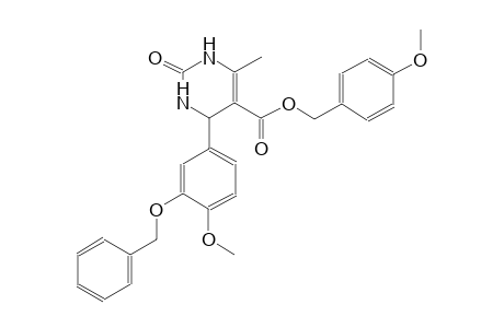 5-pyrimidinecarboxylic acid, 1,2,3,4-tetrahydro-4-[4-methoxy-3-(phenylmethoxy)phenyl]-6-methyl-2-oxo-, (4-methoxyphenyl)methyl ester