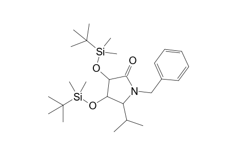 1-Benzyl-5-isopropyl-3,4-bis[(t-butyldimethylsilyl)oxy]-2-pyrrolidinone