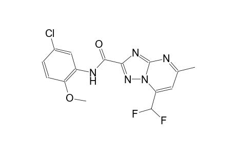N-(5-chloro-2-methoxyphenyl)-7-(difluoromethyl)-5-methyl[1,2,4]triazolo[1,5-a]pyrimidine-2-carboxamide