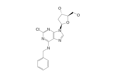 6-(BENZYLAMINO)-2-CHLORO-9-(2'-DEOXY-BETA-D-ERYTHRO-PENTOFURANOSYL)-9H-PURINE