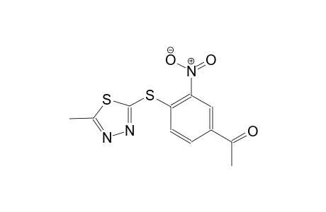 1-{4-[(5-methyl-1,3,4-thiadiazol-2-yl)sulfanyl]-3-nitrophenyl}ethanone