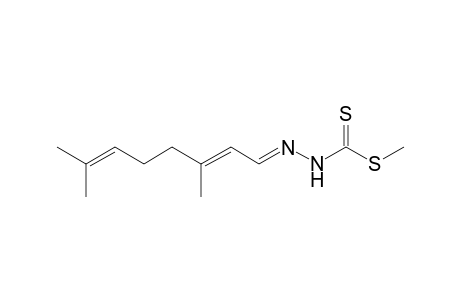 S-Methyl 3,7-dimethylocta-2,6-dienylidenehydrazinecarbodithioate