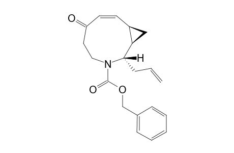 (1R*,2S*,7Z,7bR*)-(+-)-6-Oxo-2-(2-propenyl)-3-azabicyclo[7.1.0]dec-7-ene-3-carboxylic acid benzyl ester
