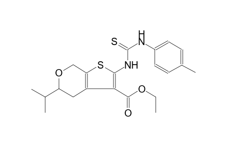 ethyl 5-isopropyl-2-[(4-toluidinocarbothioyl)amino]-4,7-dihydro-5H-thieno[2,3-c]pyran-3-carboxylate