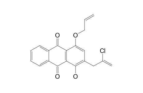 2-(2'-chloroprop-2'-enyl)-1-hydroxy-4-(prop-2''-enyloxy)anthraquinone