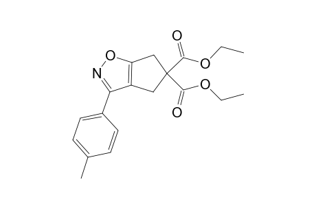 4',4'-bis(Ethoxycarbonyl)-3-(p-tolylcyclopenteno)[1,2-d]-isoxazole