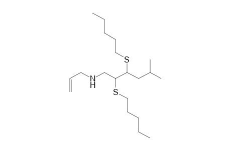 (2SR,3SR)-N-Allyl-5-methyl-2,3-bis(pentylthio)hexan-1-amine