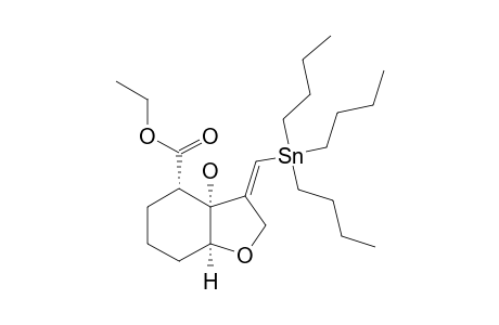 [1S*,2R*,6R*,9E]-9-([TRIBUTYLSTANNYL]-METHYLENE)-1-HYDROXY-2-ETHOXYCARBONYL-7-OXYBICYCLO-[4.3.0]-NONANE