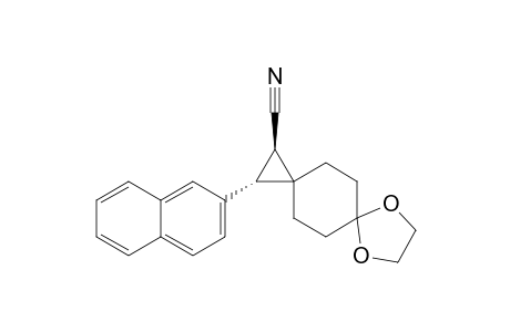 (1R*,2S*)-2-(2-Naphthyl)-7,10-dioxadispiro[2.2.4.2]dodecane-1-carbonitrile