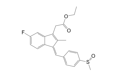 ETHYL-5-FLUORO-2-METHYL-1-[[PARA-(METHYLSULFINYL)-PHENYL]-METHYLENE]-1H-INDENE-3-ACETATE;ETHYL-SULINDAC