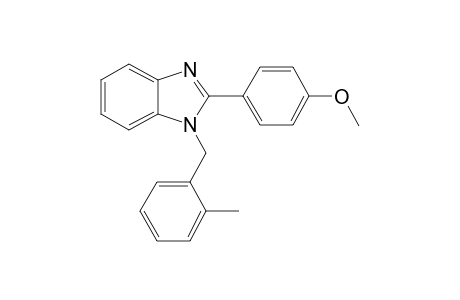 1H-Benzoimidazole, 2-(4-methoxyphenyl)-1-(2-methylbenzyl)-